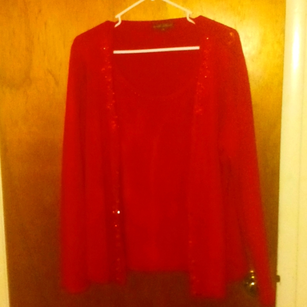 Private Property xl red long sleeve sweater